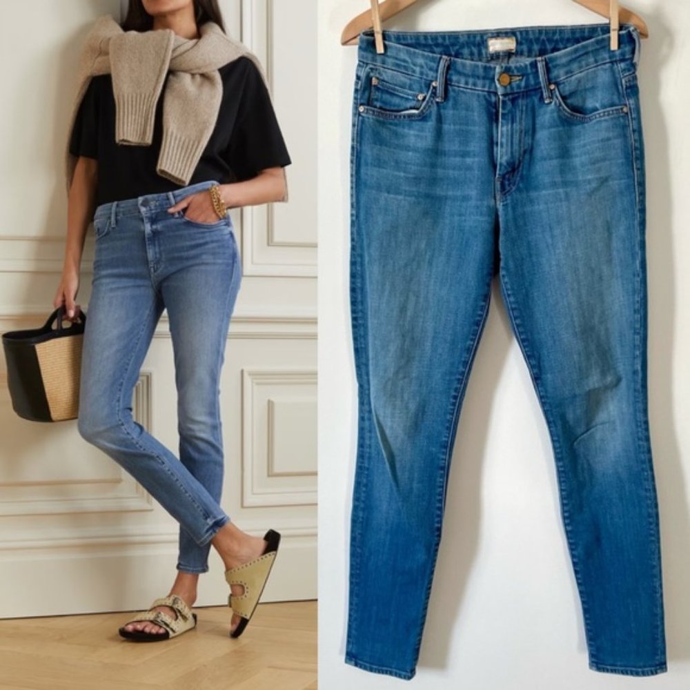 Mother High Waisted Looker in Out of the Blue